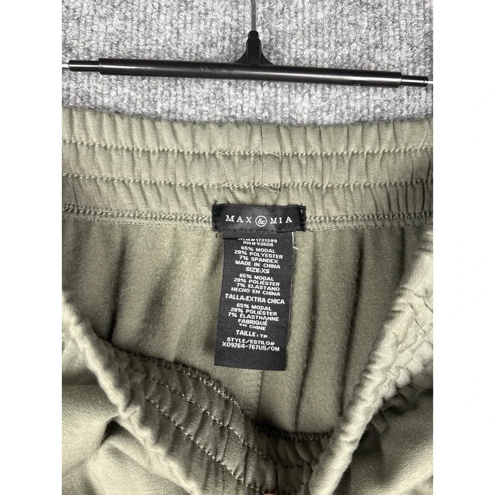 Max & Mia Women's 2-Piece Hoodie Lounge Set, Dark Sage (Green), Size XS
